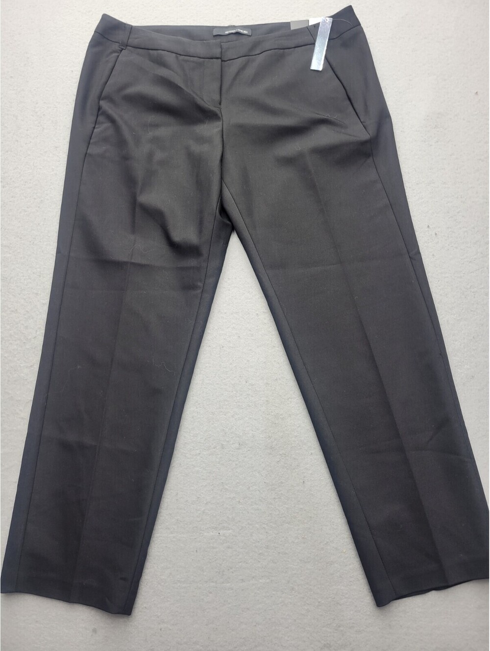 Amanda & Chelsea Women's Dress Size 14 Pants Black Cotton Blend Mid Rise